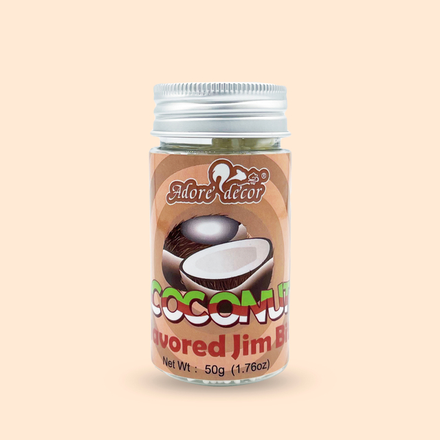 Jimmies con sabor a coco espolvorean dulces comestibles para decoraci&oacute;n de pasteles