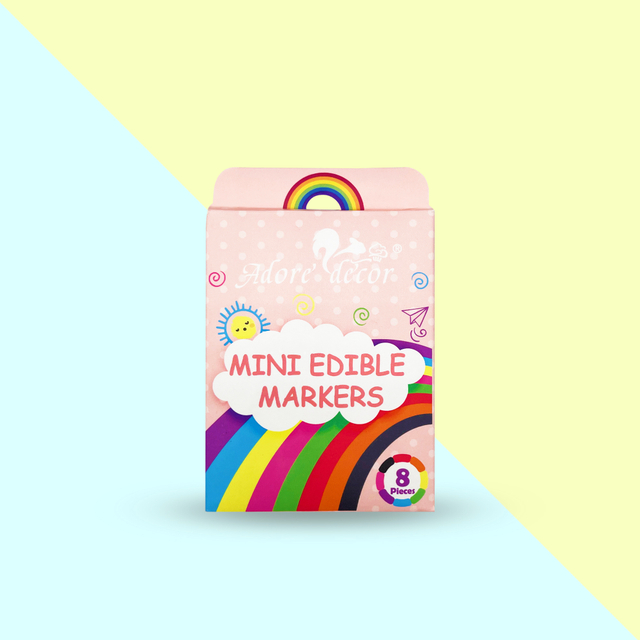 Mini marcadores comestibles para decoraci&oacute;n de pasteles